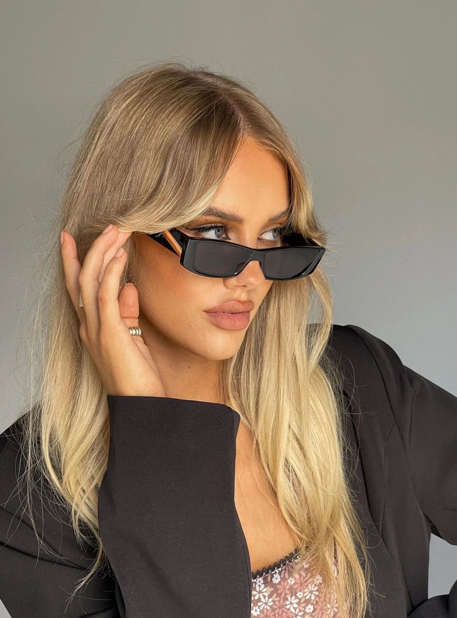 Accessories * | Princess Polly Keegan Sunglasses Black