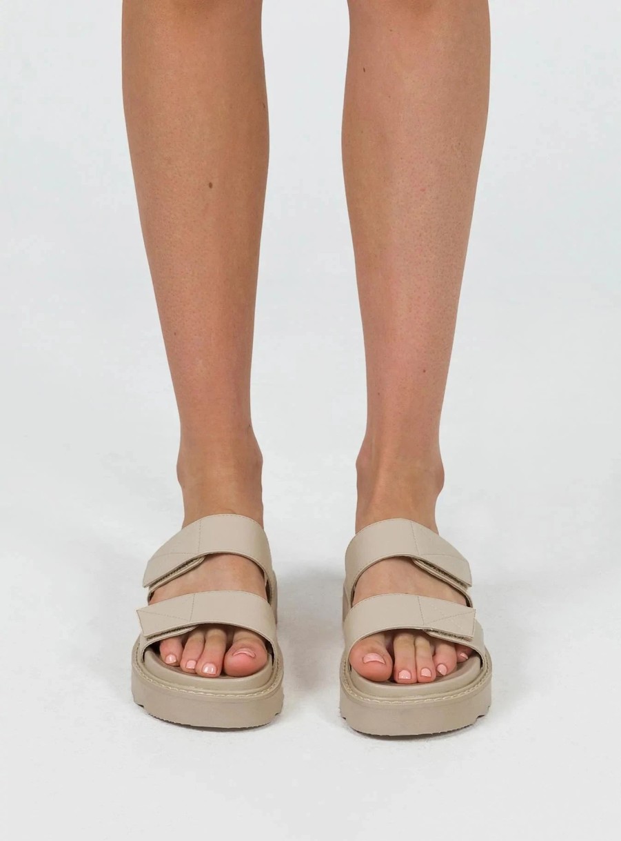 Shoes * | Princess Polly Lower Impact Morrison Sandals Cream