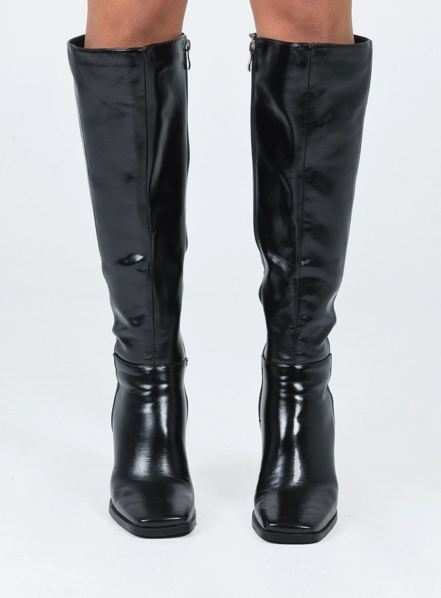 Shoes * | Princess Polly Murino Boots Black