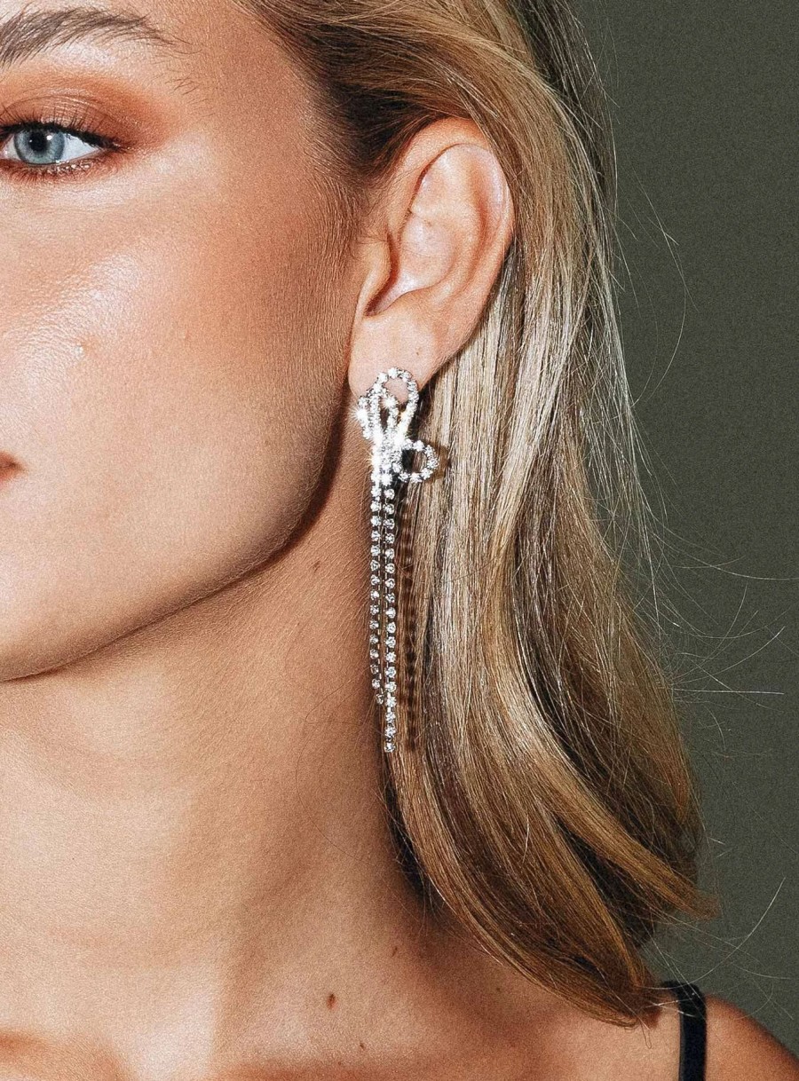 Accessories * | Princess Polly Khan Earrings Silver