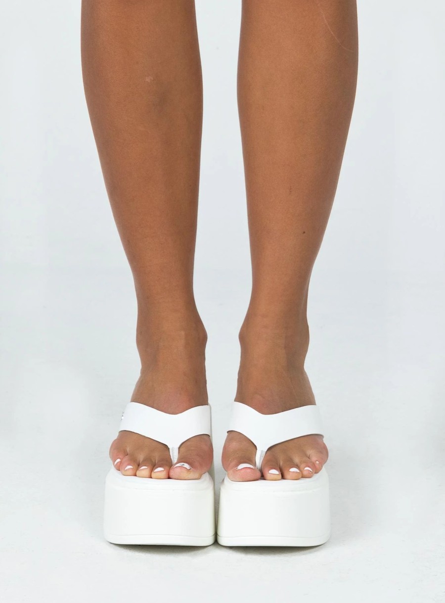 Shoes * | Windsor Smith Avenue Platform Sandal White