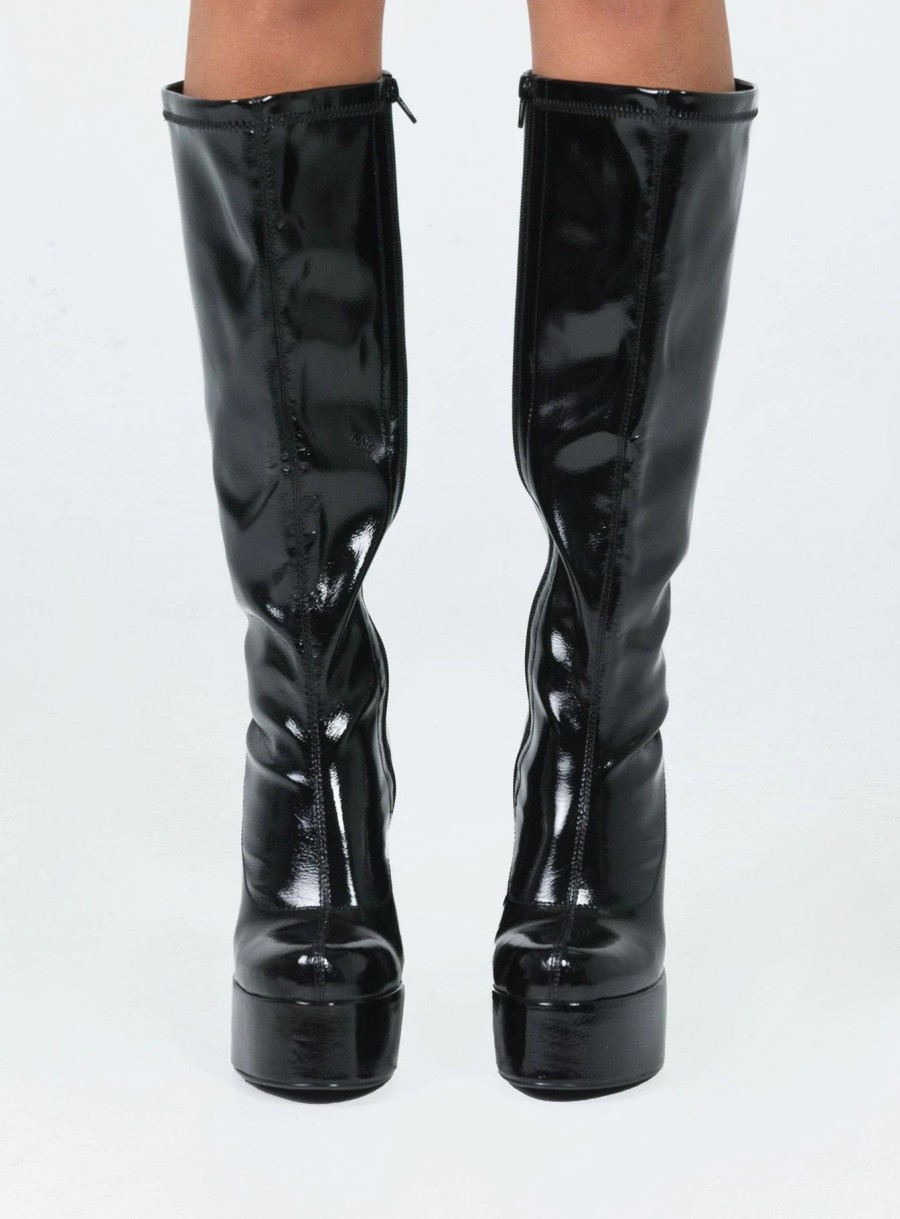 Shoes * | Princess Polly Temptation Boots Black