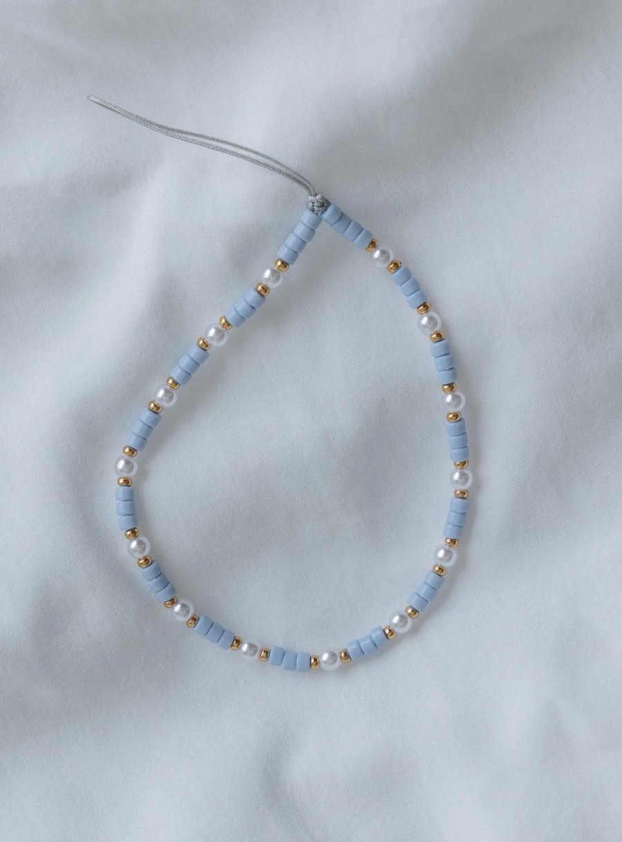 Accessories * | Princess Polly Fowler Heishi Bead Pearl Tech Chain / Multi Blue