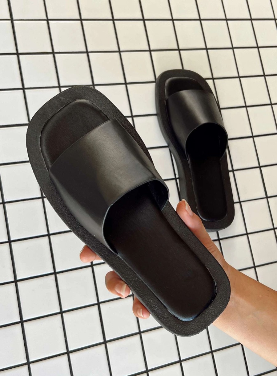 Shoes * | Princess Polly Camilo Slides Black