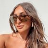 Accessories * | Princess Polly Feldman Sunglasses Gold / Brown