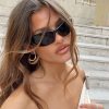 Accessories * | Princess Polly Rave On Sunglasses Black