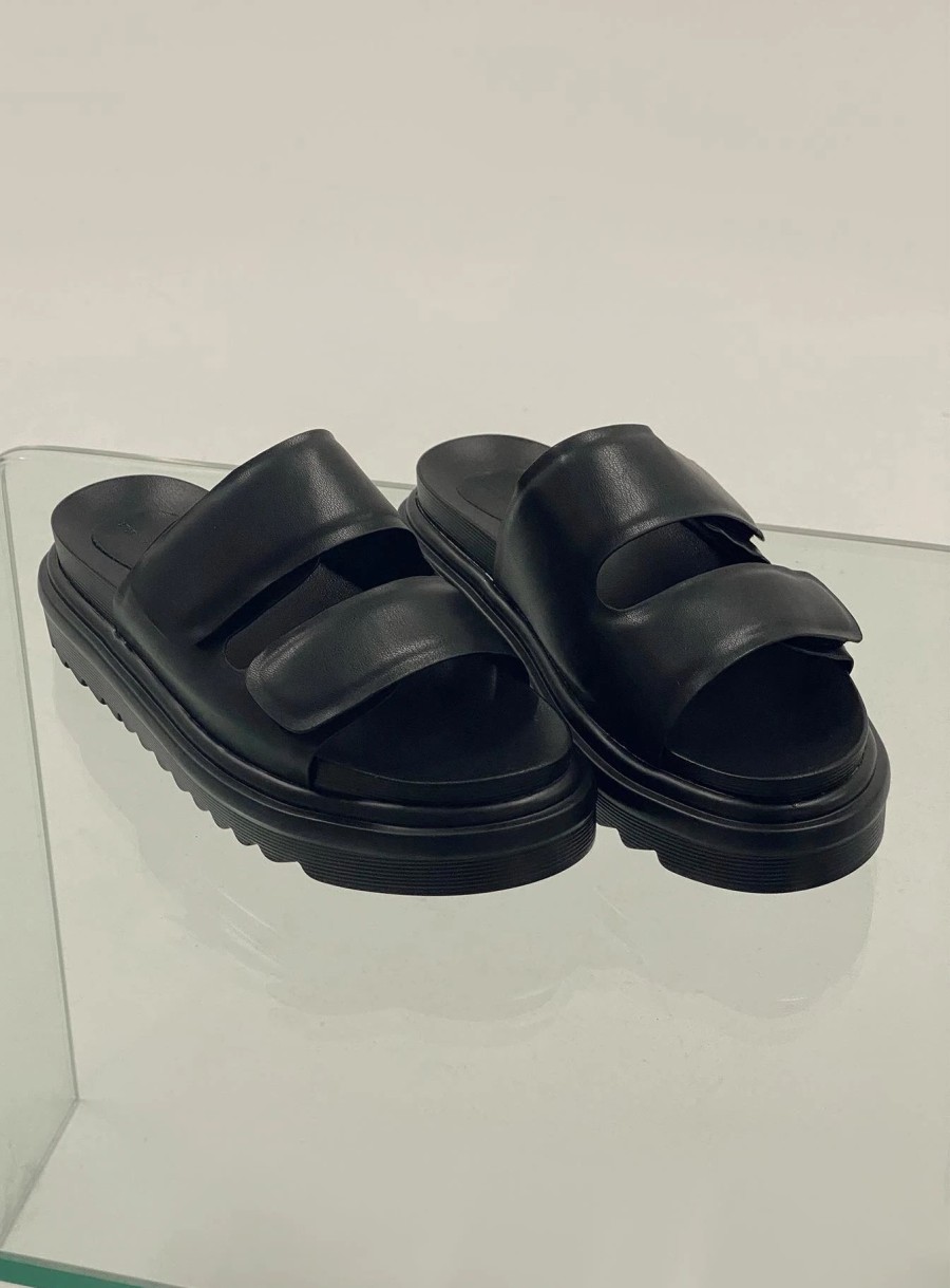 Shoes * | Princess Polly Set Up Sandals Black