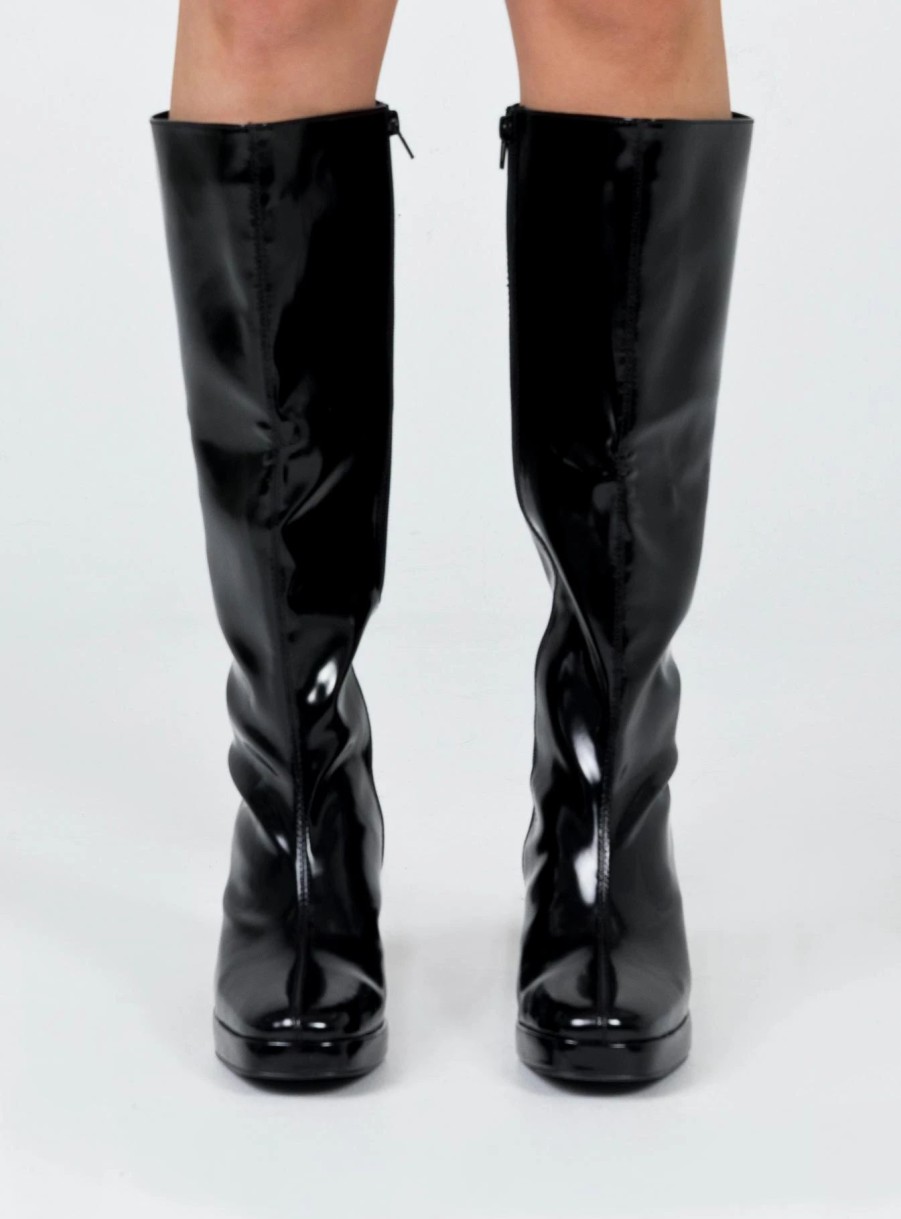 Shoes * | Princess Polly Marianne Boots Black