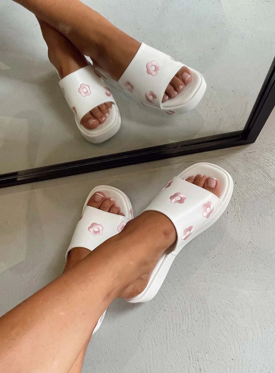 Shoes * | Princess Polly Imagination Flats White