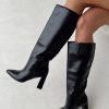 Shoes * | Princess Polly Vesper Knee High Boots Black