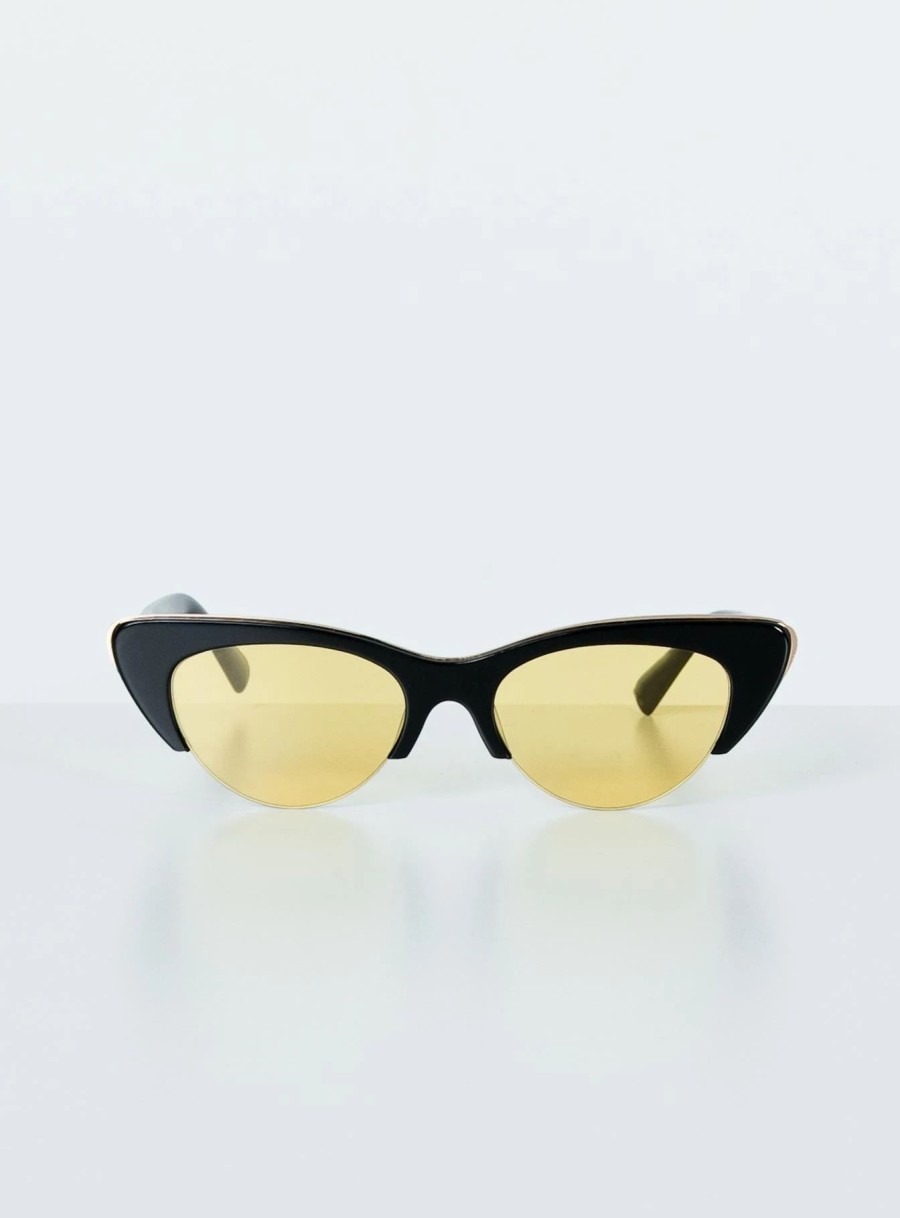 Accessories * | Princess Polly Harlow Sunglasses Black