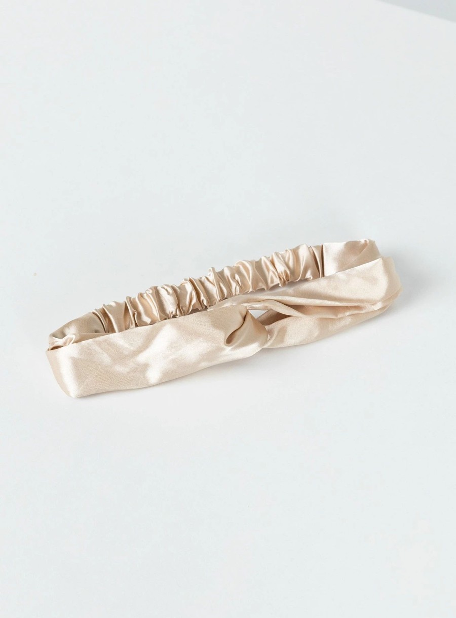 Accessories * | Princess Polly Monina Head Scarf Champagne