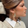 Accessories * | Princess Polly Lower Impact Zella Hoop Earrings Gold