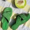 Shoes * | Princess Polly Kora Corduroy Sandals Primary Green