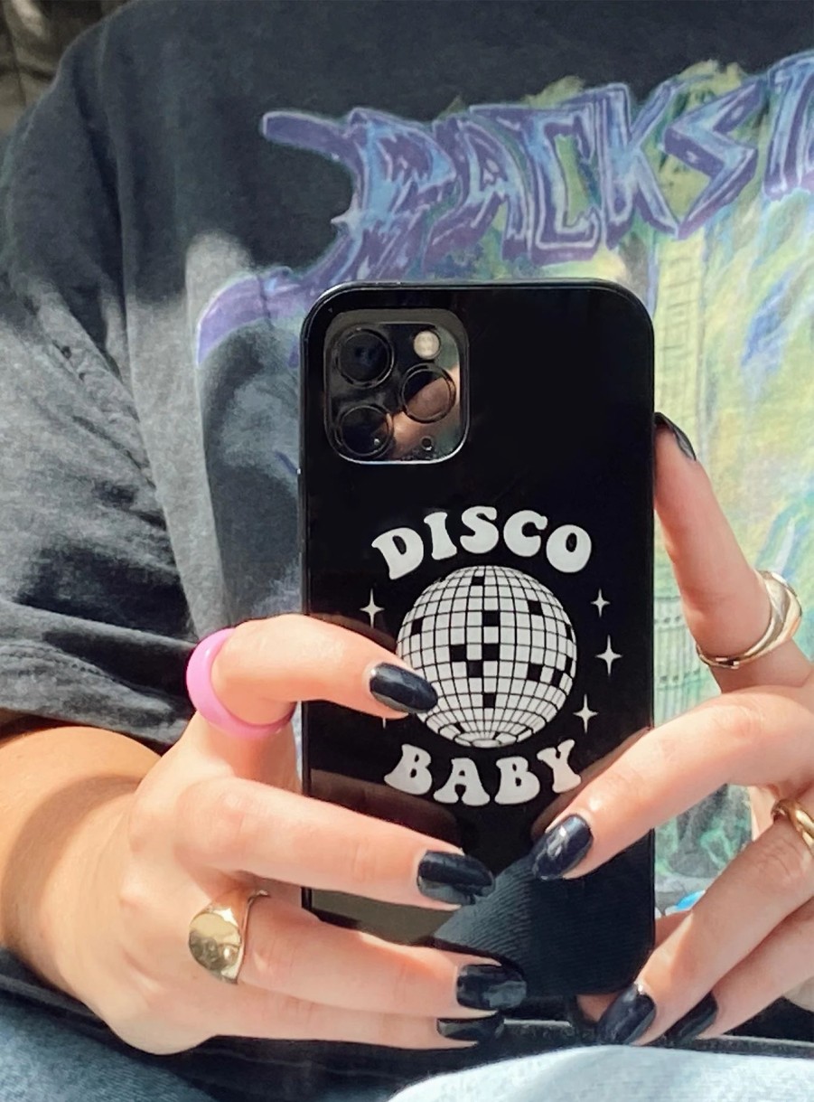 Accessories * | Princess Polly Disco Baby Iphone Case Black