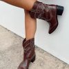 Shoes * | Princess Polly Carinne Boots Brown