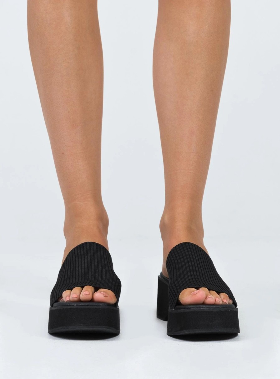 Shoes * | Therapy Nawty Sandals Black