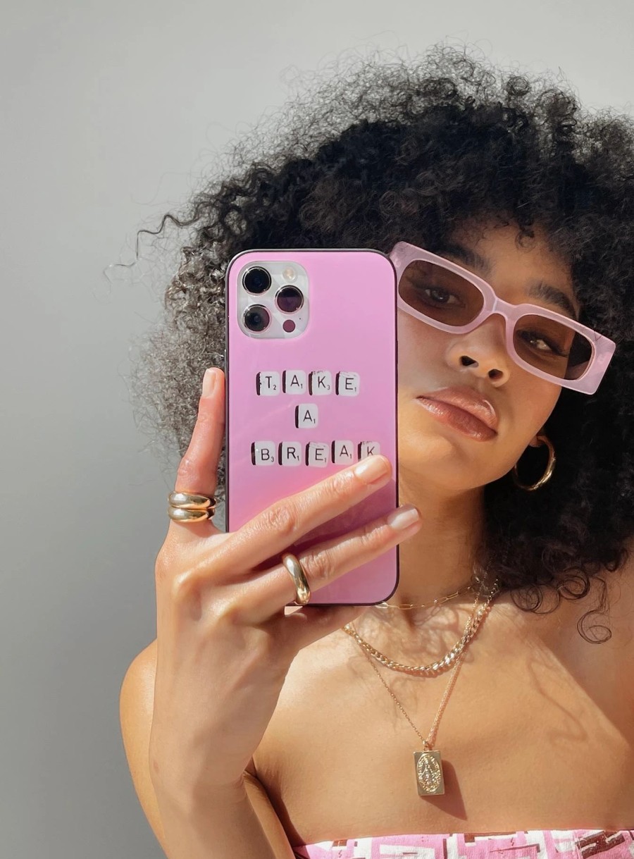 Accessories * | Princess Polly Take A Break Iphone Case Pink