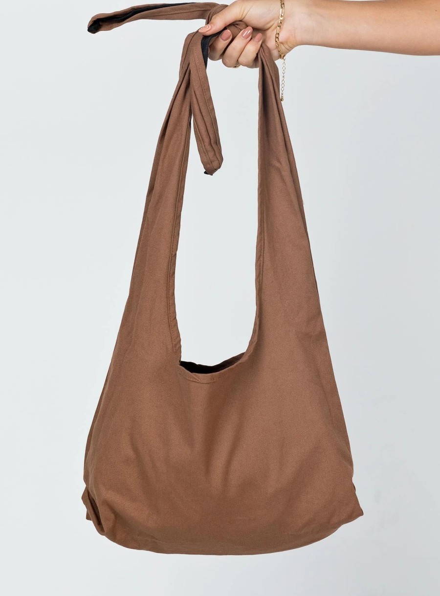 Accessories * | Princess Polly Missing You Tote Brown