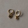 Accessories * | Princess Polly Bracey Heart Earrings Gold