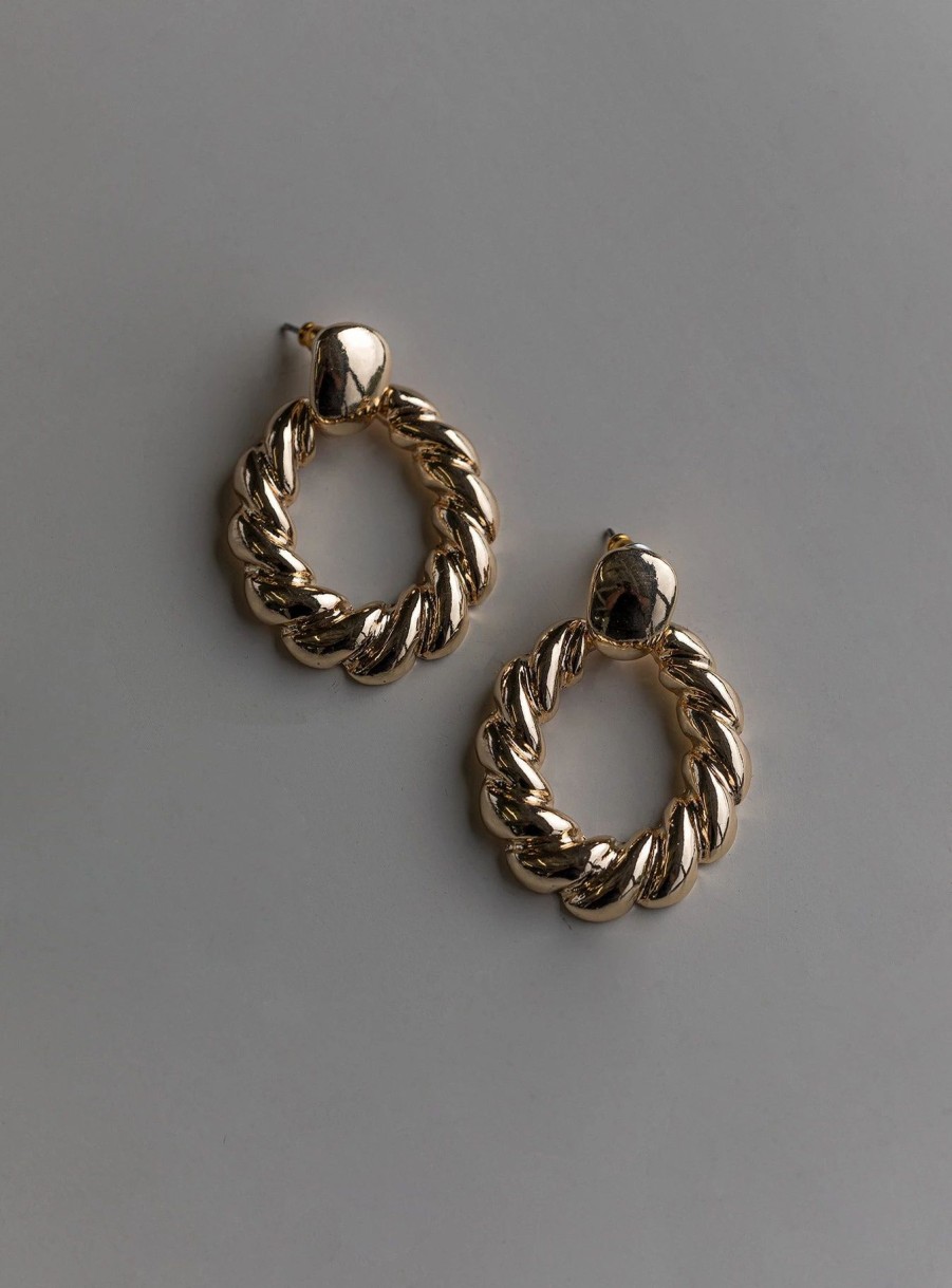 Accessories * | Princess Polly Lower Impact Cecillia Earrings Gold