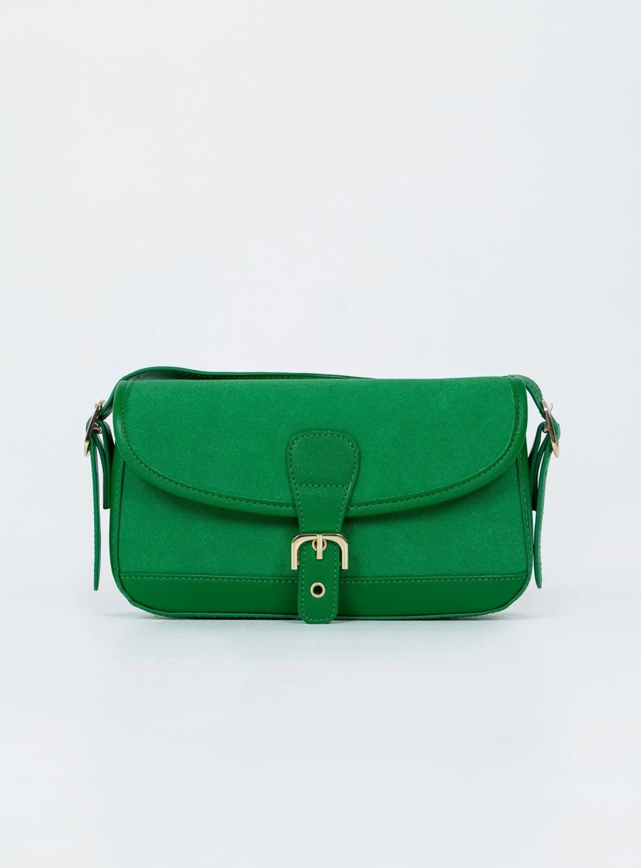 Accessories * | Princess Polly Brava Shoulder Bag Green