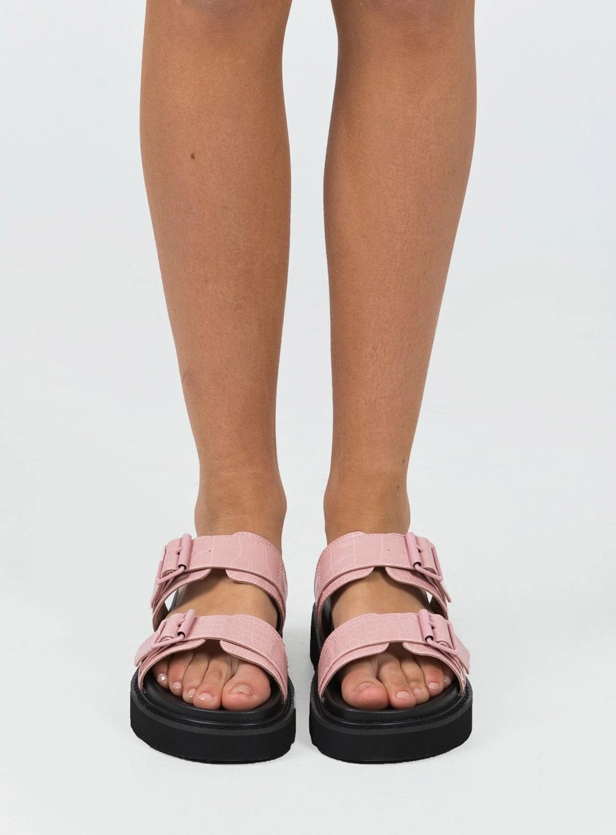 Shoes * | Princess Polly Ma Belle Sandals Croc Pink