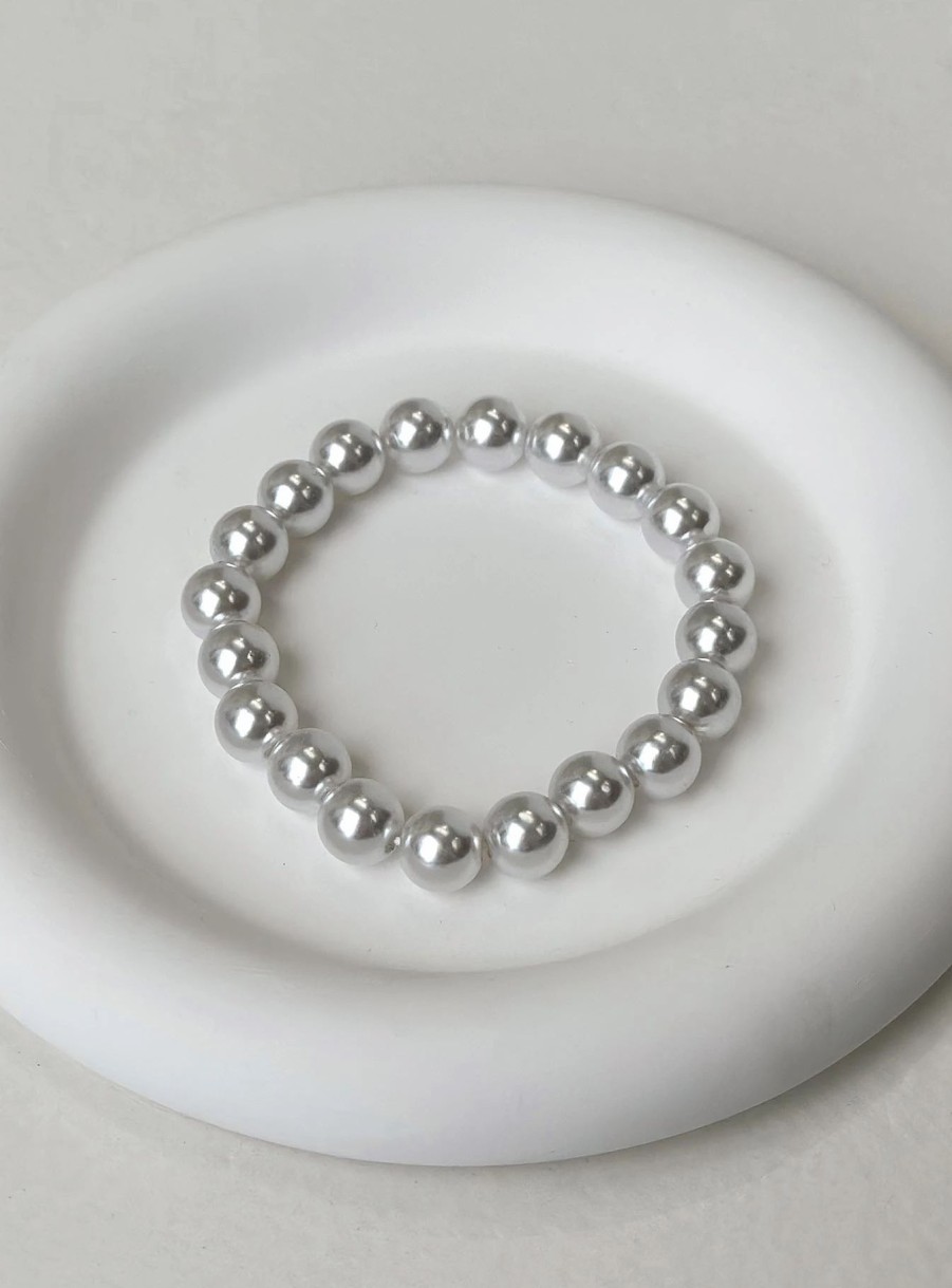 Accessories * | Princess Polly Siya Bracelet Pearl