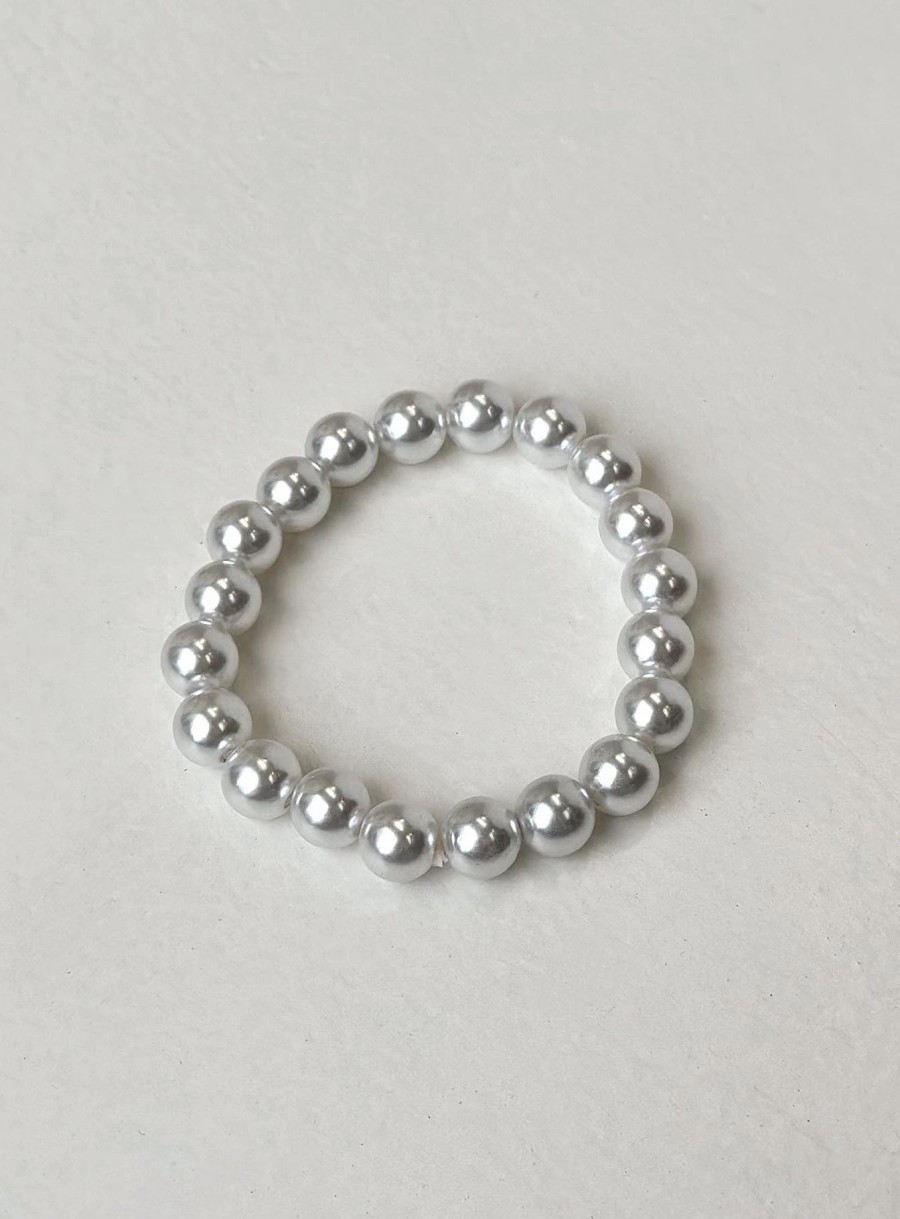 Accessories * | Princess Polly Siya Bracelet Pearl