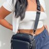 Accessories * | Princess Polly Lower Impact Lonnie Eco Nylon Crossbody Bag Black