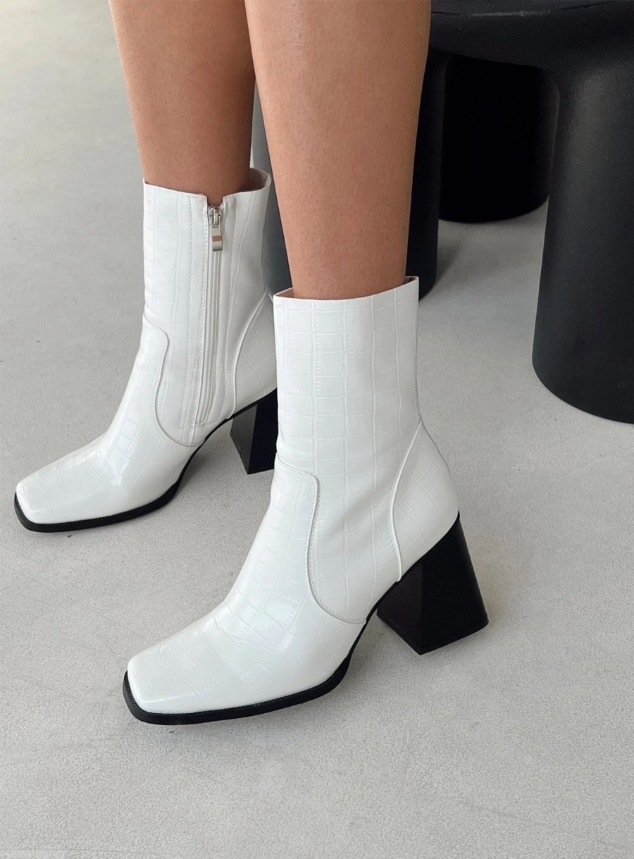 Shoes * | Princess Polly Michelle Boot White