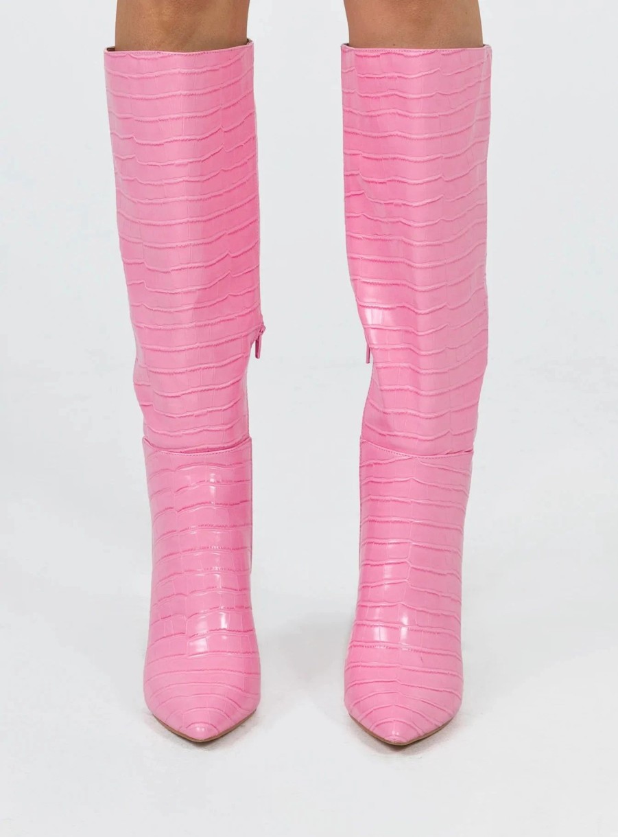 Shoes * | Therapy Icon Boot Pink Croc