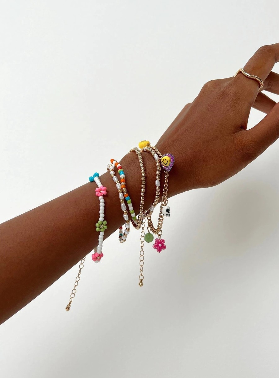 Accessories * | Princess Polly Lower Impact Toukley Bracelet Pack Multi