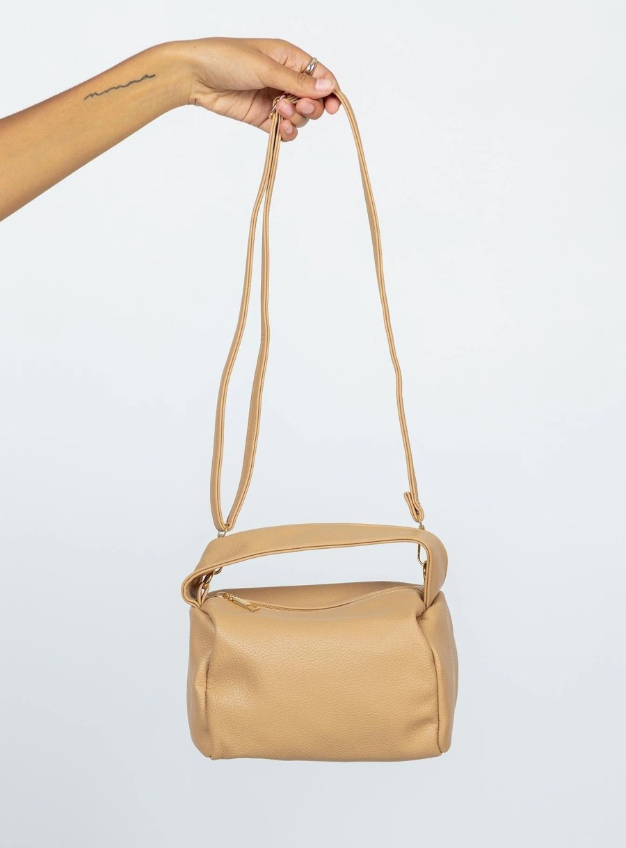 Accessories * | Princess Polly Knox Top Handle Bag Beige