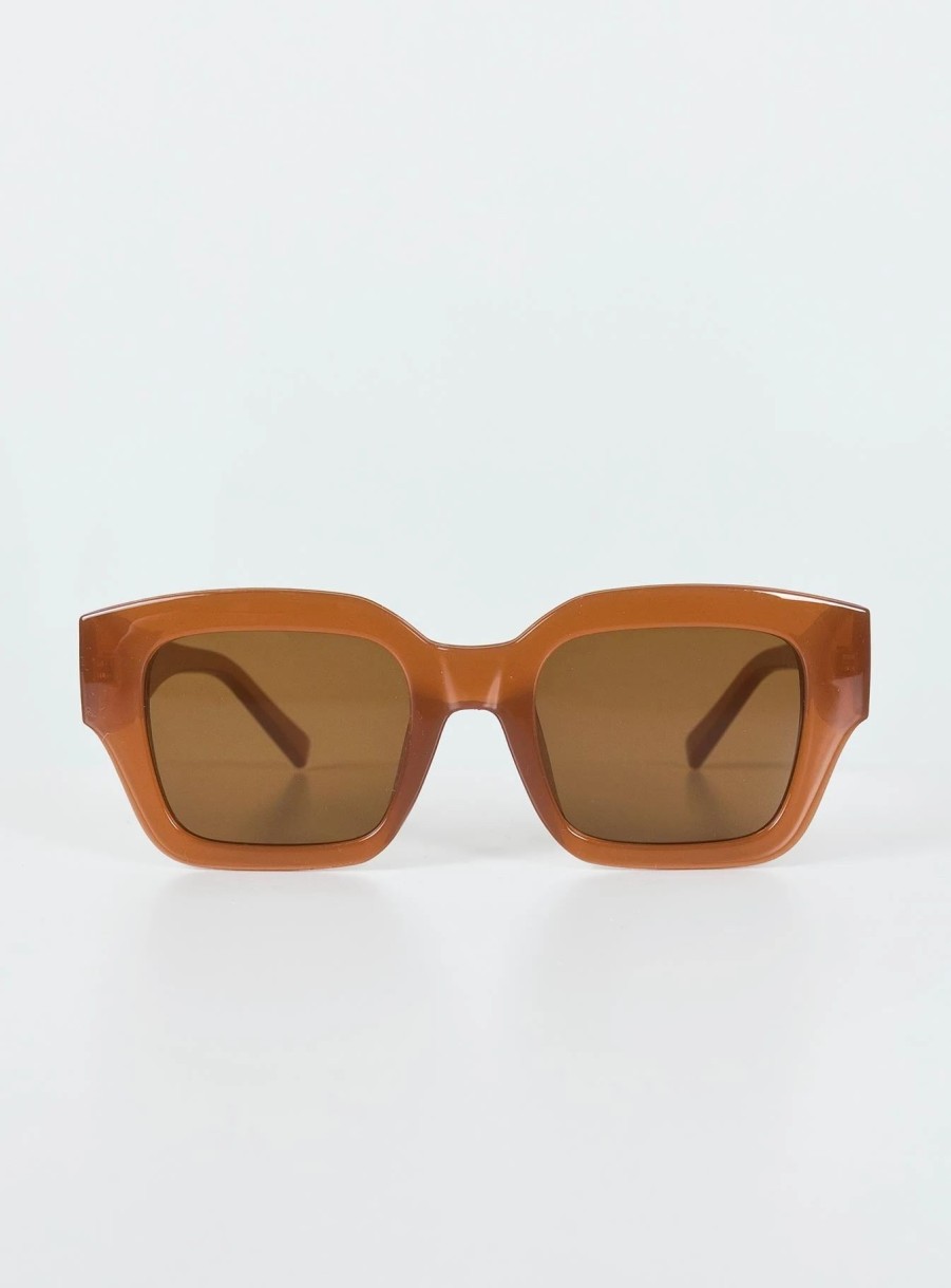 Accessories * | Princess Polly Dutton Sunglasses Brown