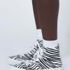 Shoes * | Princess Polly Sahara Zebra Canvas High Top Sneaker White