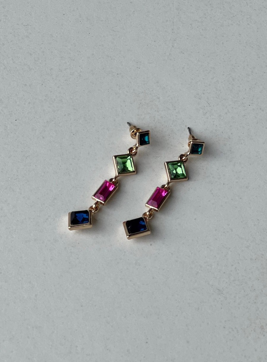 Accessories * | Princess Polly Lower Impact Devin Earrings / Multi Gold