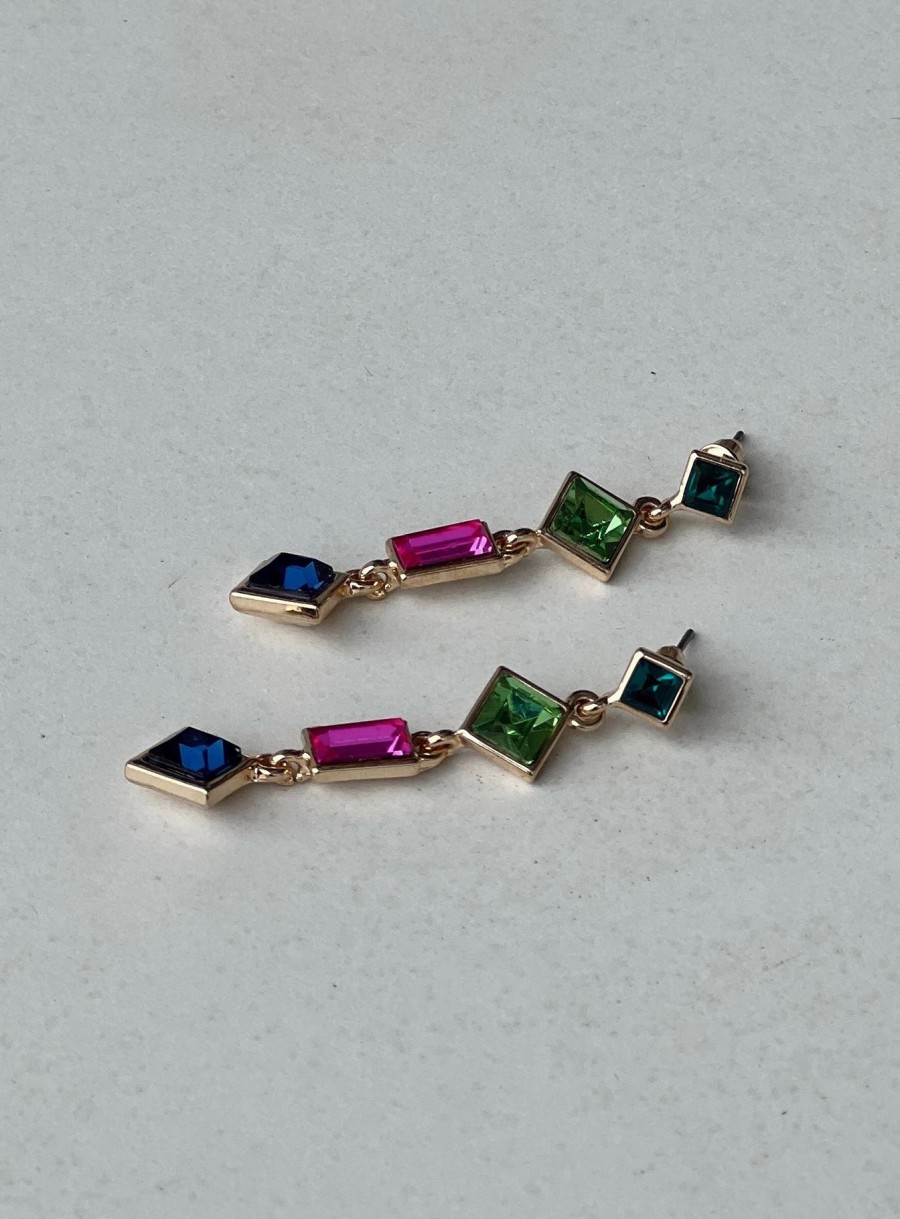 Accessories * | Princess Polly Lower Impact Devin Earrings / Multi Gold