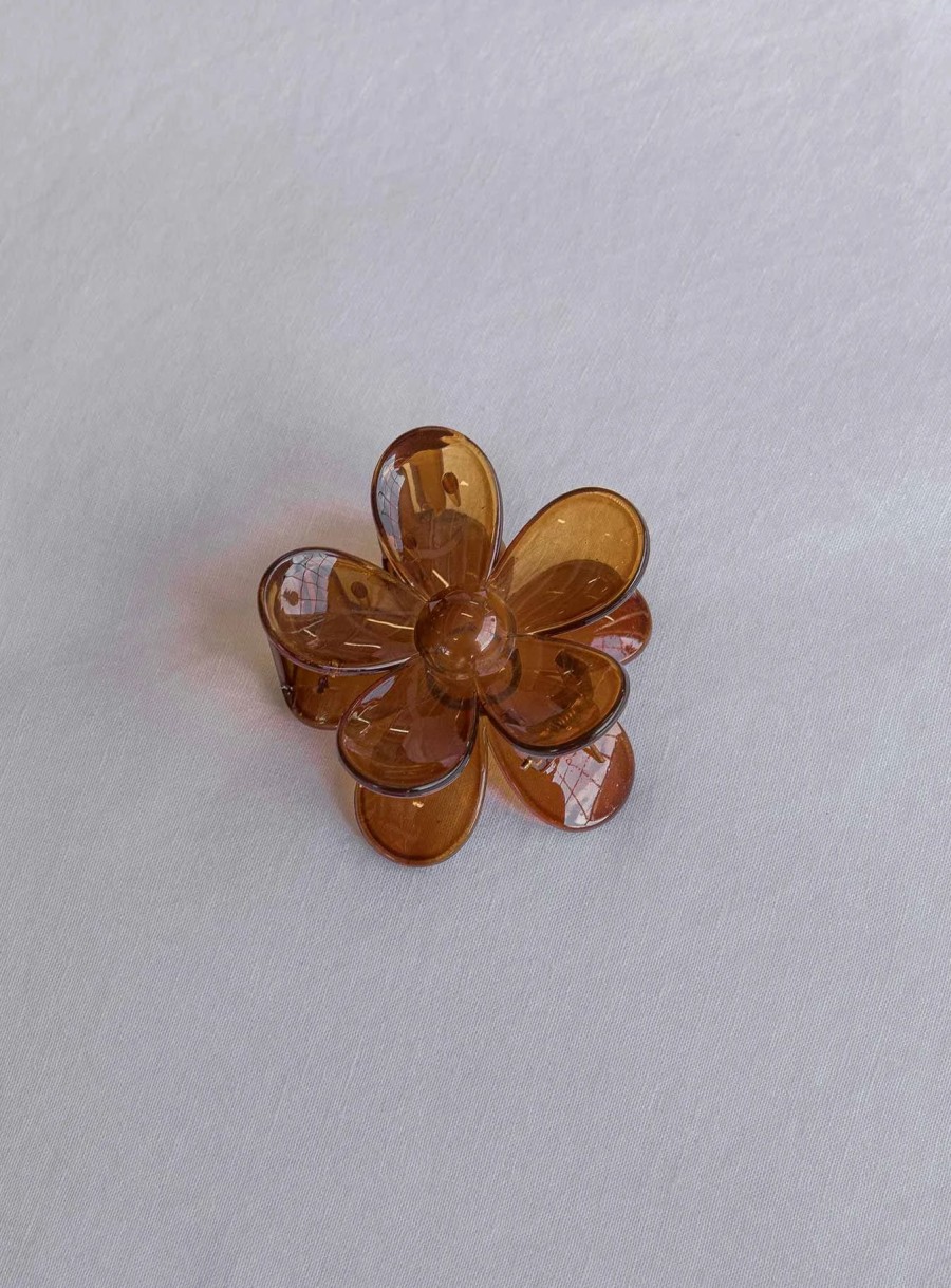 Accessories * | Princess Polly Sun Spirit Hair Clip Brown