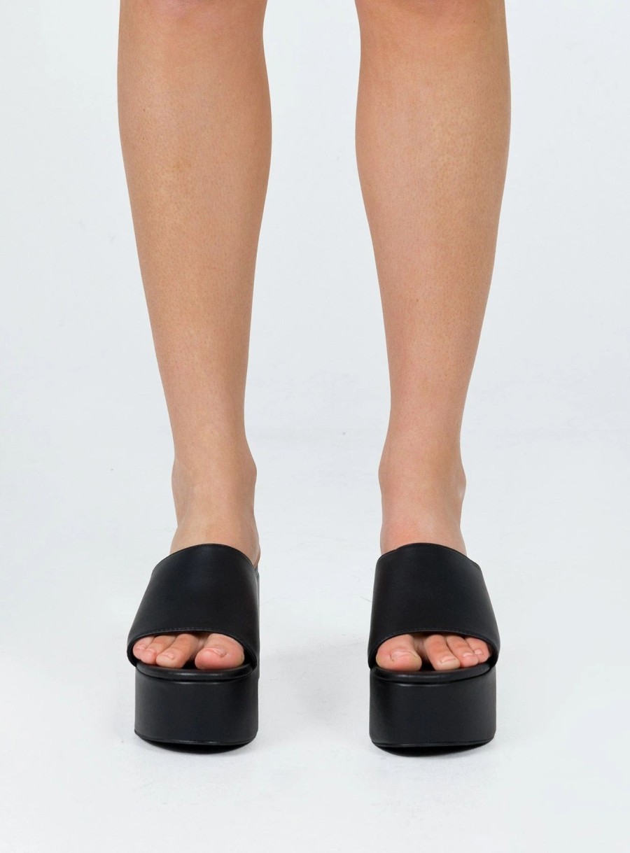 Shoes * | Princess Polly Lower Impact Austin Heels Black