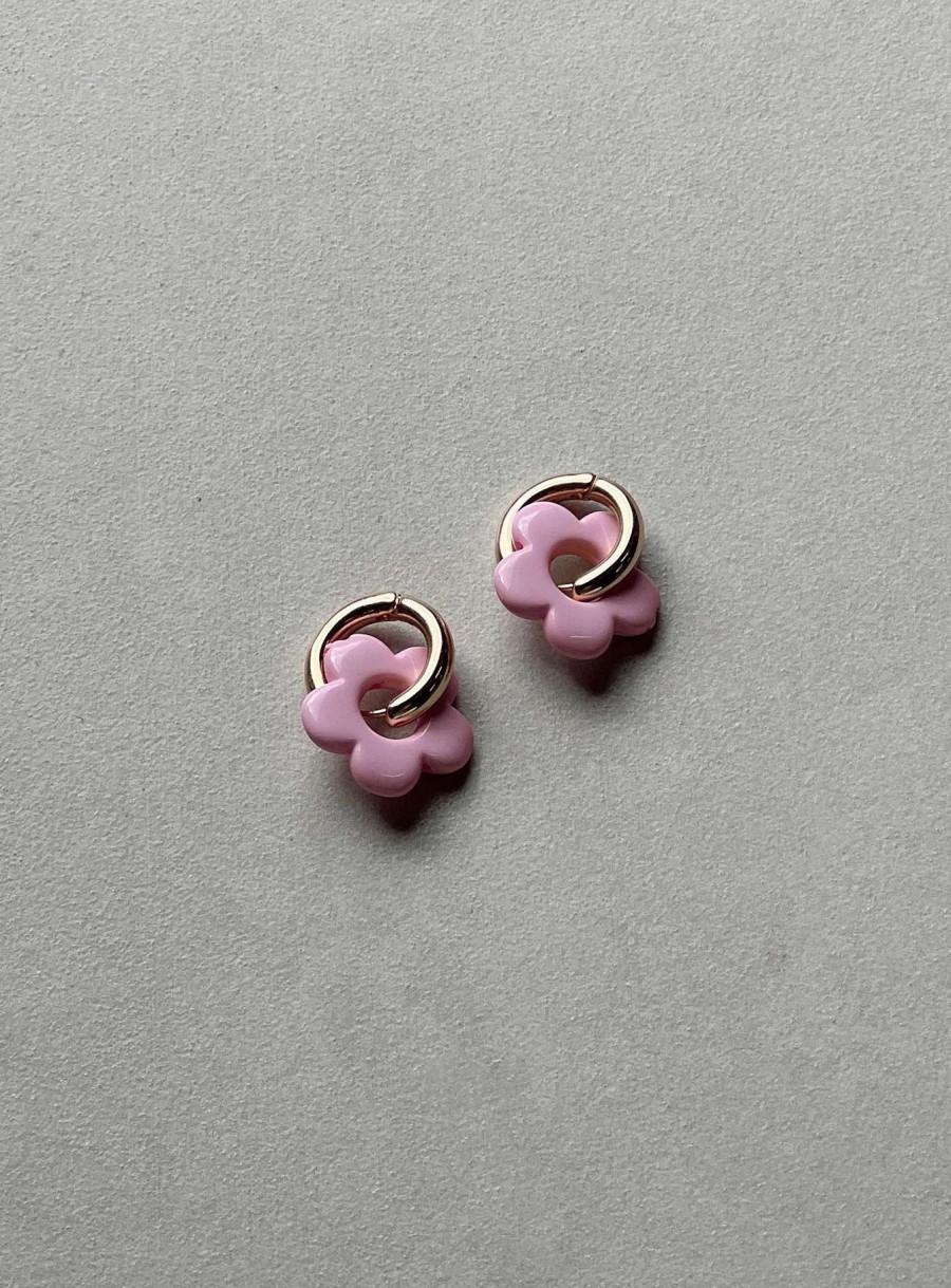 Accessories * | Princess Polly Hilldale Earrings Pink