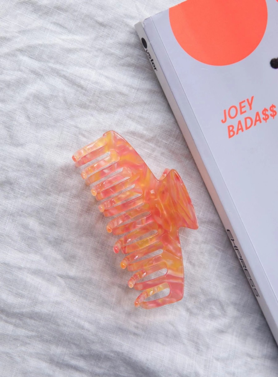 Accessories * | Princess Polly High Summer Hair Clip Orange / Pink