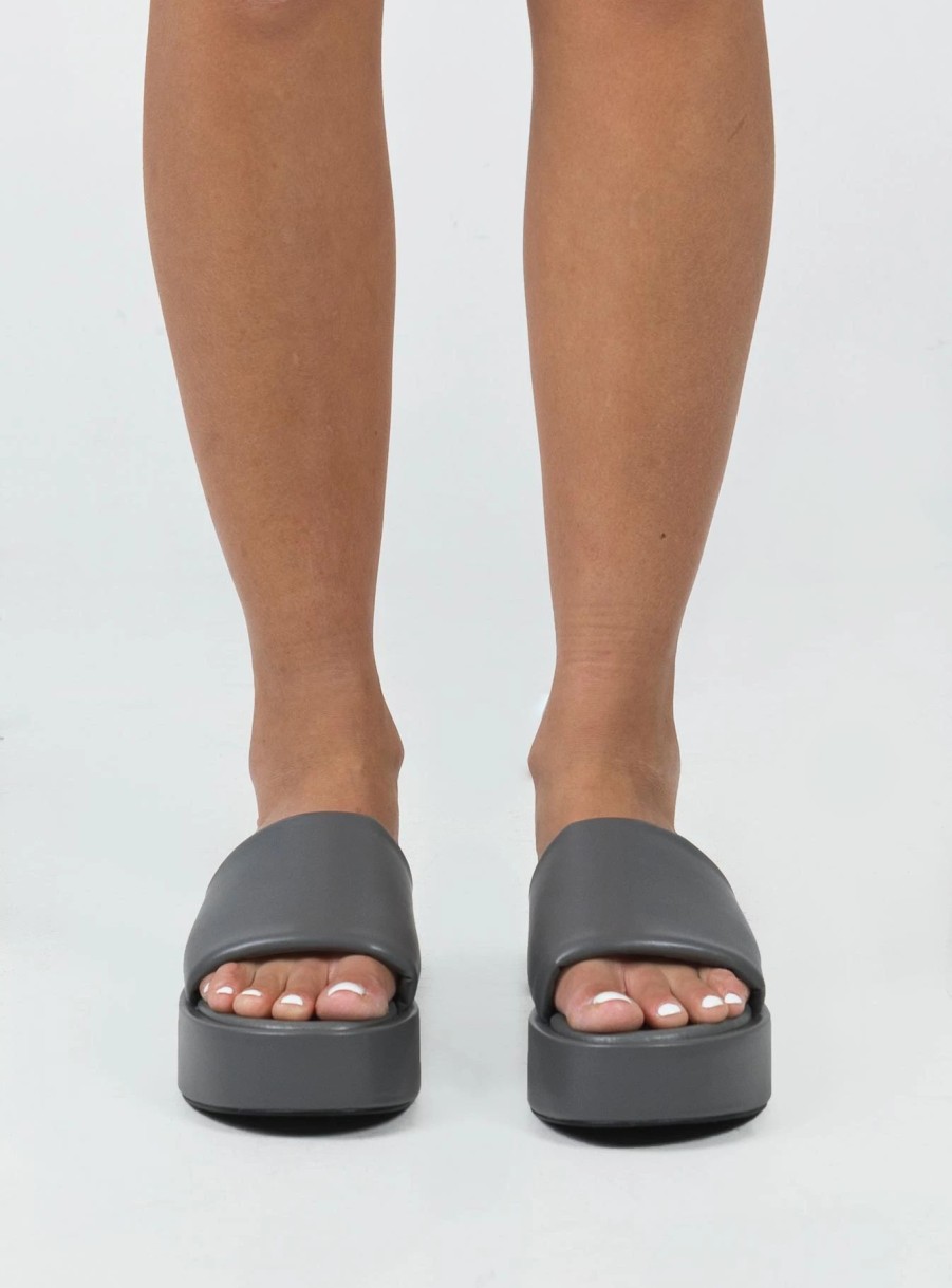 Shoes * | Princess Polly Satya Platform Sandals Slate