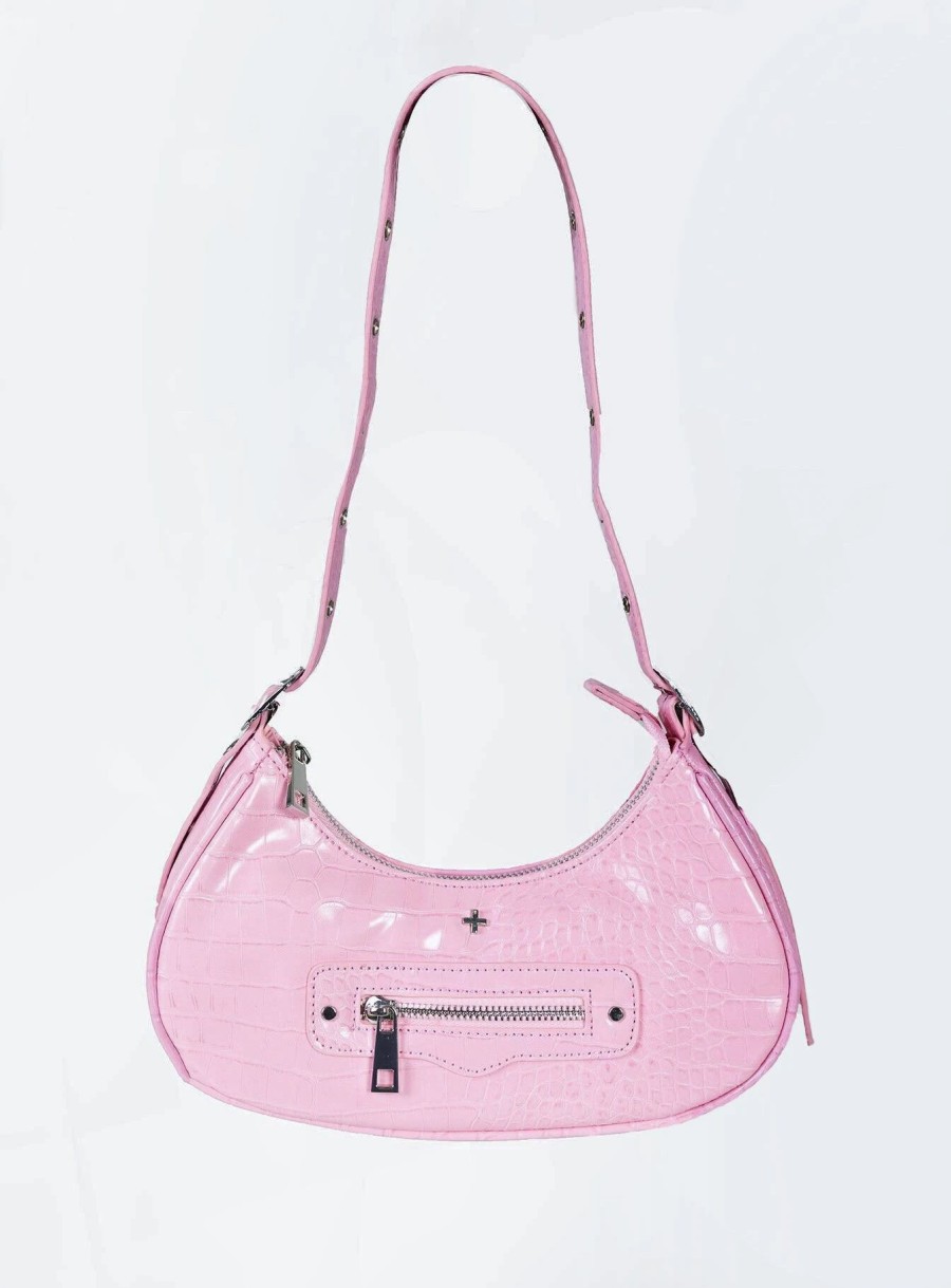 Accessories * | Peta And Jain Peta & Jain Moto Croc Pink