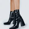 Shoes * | Princess Polly Jamie Platform Boots Black