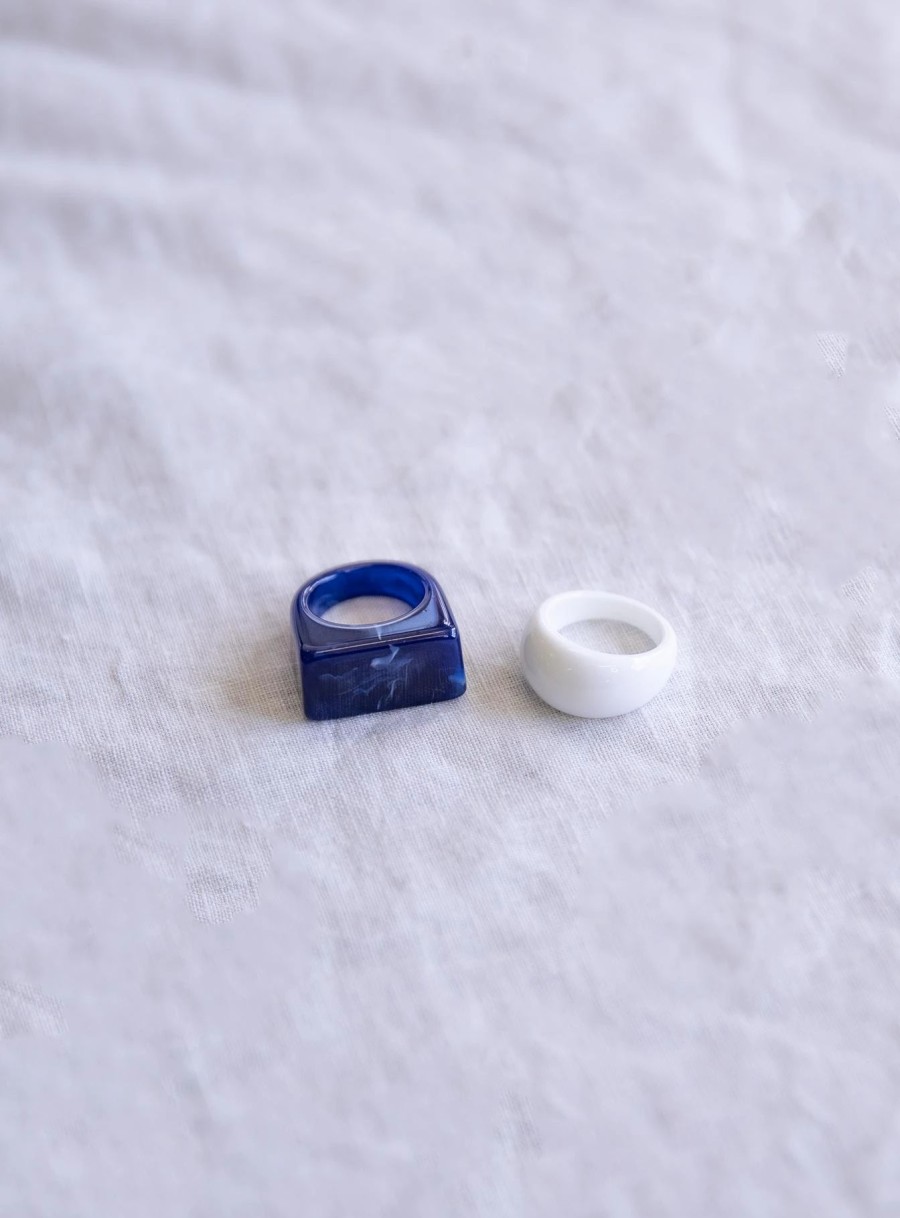 Accessories * | Princess Polly Lower Impact Midnight Dance Ring Pack Blue / White