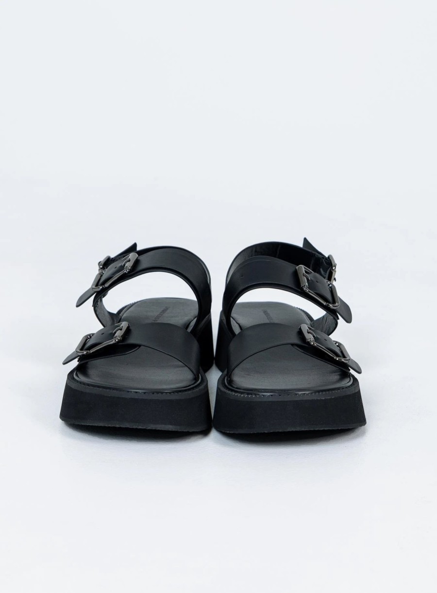 Shoes * | Princess Polly Lower Impact Aja Sandals Black