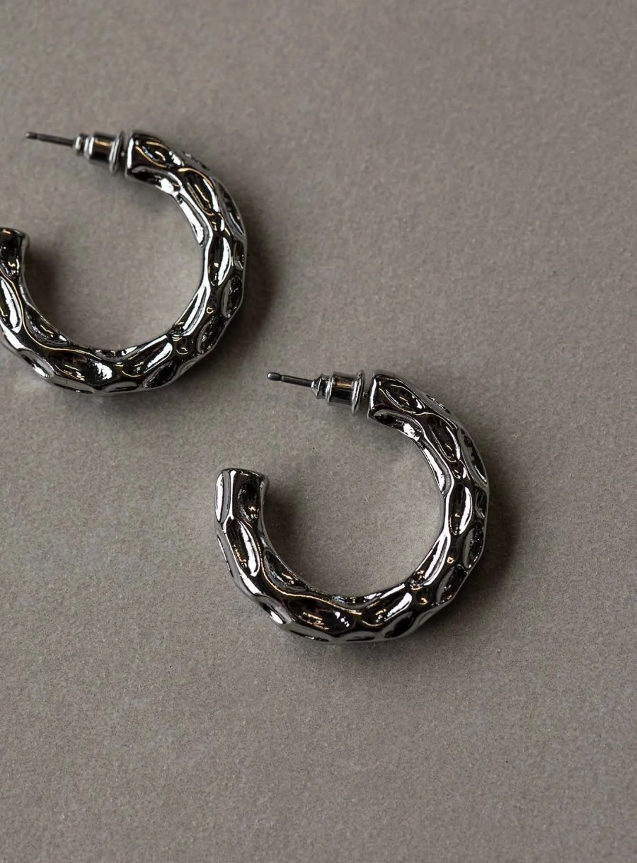 Accessories * | Princess Polly Lower Impact Fiddlewood Earrings Silver