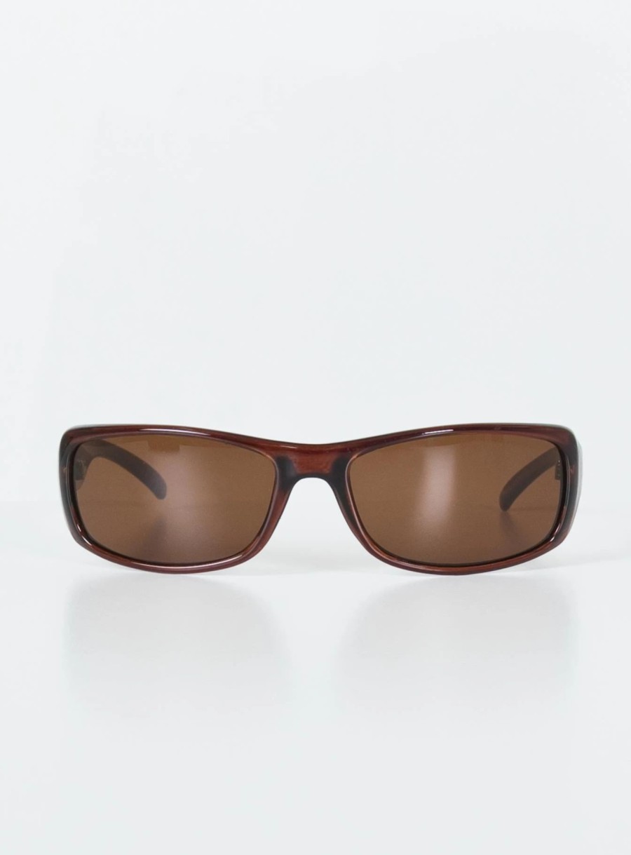 Accessories * | Princess Polly Wallace Sunglasses Brown