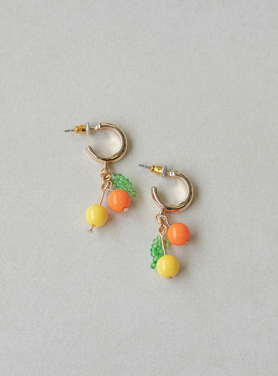 Accessories * | Princess Polly Balmoral Fruit Earrings Gold